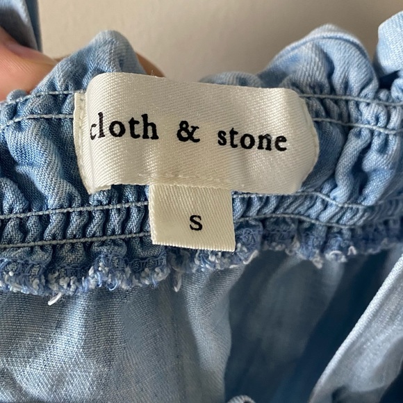 Light Denim Overall-Style High-Waisted Mini Skirt - Picture 4 of 4